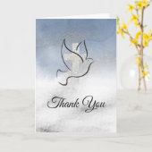 stoffige blauwe waterverf met grote religie Hartel Kaart (Gele Bloem)