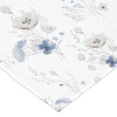 Stoffige Blauwe Wilde Bloem Korte Tafelloper (Hoek)