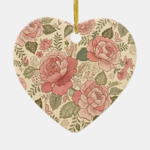Stoffige Bloemige Muze - Stofrozen Salie Batik Sti Keramisch Ornament