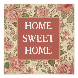 Stoffige Bloemige Muze - Stofrozen Salie Batik Sti Perfect Poster