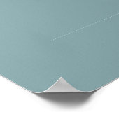 Stoffige Boho | Blauwe gastboekbord Poster (Hoek)
