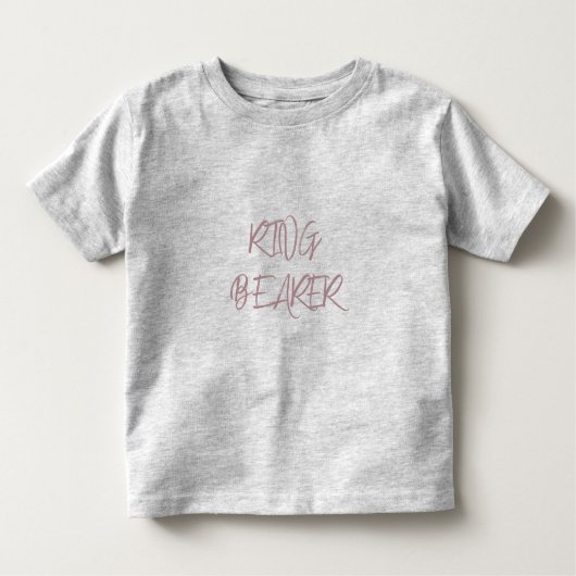 Stoffige bordeauxrode ringdrager kinder shirts (Voorkant)