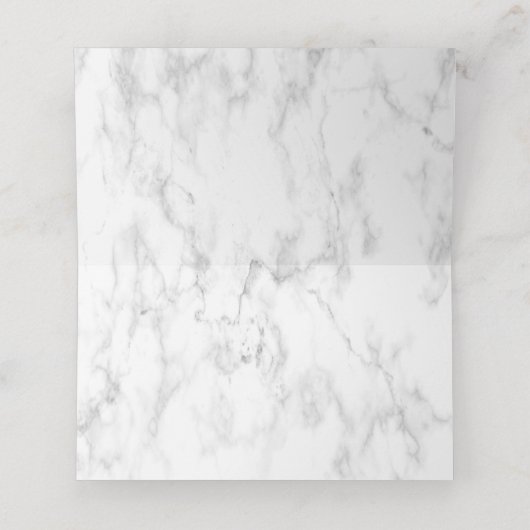 Stoffige Botanische Groene Gouden Marmeren Plaats  Plaatskaartje (Binnenkant ongevouwen)