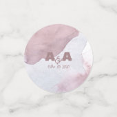 Stoffige Bourgogne Waterverf Confetti (Kleine voorkant)