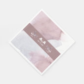 Stoffige Bourgogne Waterverf Servet (Hoek)