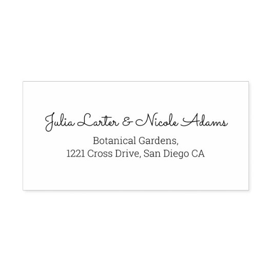 Stoffige Brunt Oranje Pioen Bloemen Herfst Bruilof Zelfinktende Stempel (Design)