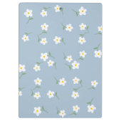 stoffige Daisy Bloemen Klembord (Achterkant)