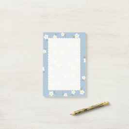 Stoffige Daisy Bloemige Plakbriefjes | Schattige B Post-it® Notes