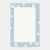 Stoffige Daisy Bloemige Plakbriefjes | Schattige B Post-it® Notes (Voorkant)