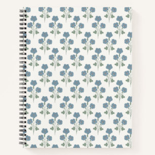 Stoffige Denim Zachte Kust Botanisch Notitieboek