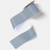 Stoffige Duif Blauw Kleur Satijnen Lint (Achterkant)