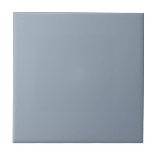 Stoffige Duif Blauwe Kleur Tegeltje (Voorkant)