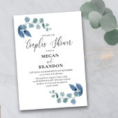 Stoffige Eucalyptus Eenvoudige Elegante Koppels Do Kaart