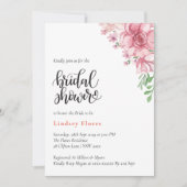 Stoffige Floral Elegant Minimal Vrijgezellenfeest Kaart (Voorkant)