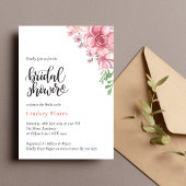 Stoffige Floral Elegant Minimal Vrijgezellenfeest Kaart