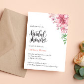 Stoffige Floral Elegant Minimal Vrijgezellenfeest Kaart