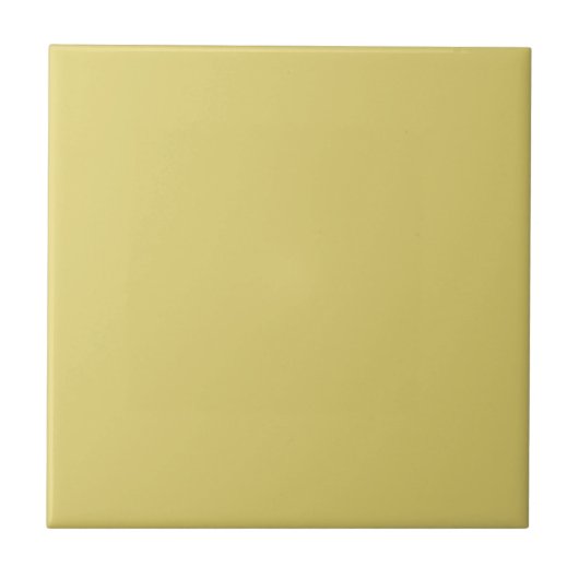 Stoffige goudgele kleur tegeltje (Voorkant)