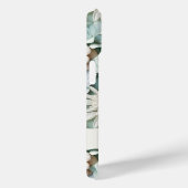 Stoffige groene crème bloemen naam script Case-Mate iPhone case (Achterkant / Rechts)