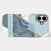 stoffige groene marmer aanpasbare gepersonaliseerd Case-Mate iPhone case (Achterkant (horizontaal))