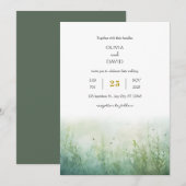 Stoffige groene onderwater vis zeegras strand brui kaart (Voorkant / Achterkant)