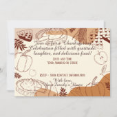 Stoffige Herfst Thanksgiving Rustiek Elegant Kaart (Voorkant)