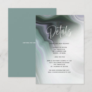 Stoffige Jade Saliegroen Violette Agaat Details Kaart