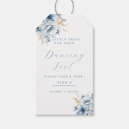 Stoffige kleine traktatie voor dansende voeten Tro Cadeaulabel (Voorkant)