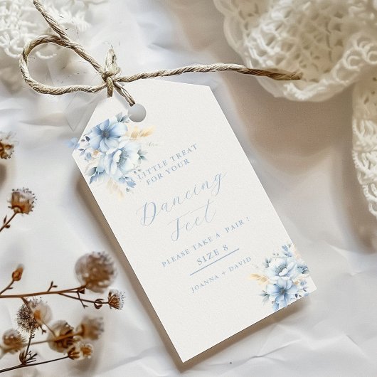 Stoffige kleine traktatie voor dansende voeten Tro Cadeaulabel