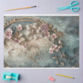 Stoffige kleuren, Shabby Chic Barok Bloemen Tissuepapier (Craft)