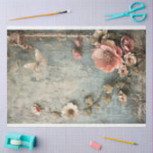Stoffige kleuren, Shabby Chic, Tattered Floral Tissuepapier (Craft)