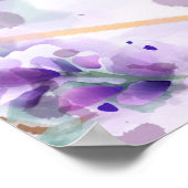 Stoffige lavendel blad moderne trouw welkomstbord poster (Hoek)