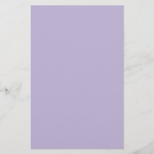 Stoffige lavendel effen kleur briefpapier (Voorkant)