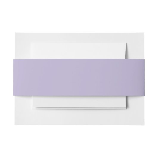 Stoffige lavendel effen kleur uitnodigingen wikkel (Voorkant Voorbeeld)