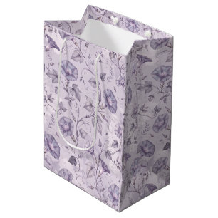 Stoffige Lavendel Ochtendglorie Elegante Bloemen Medium Cadeauzakje