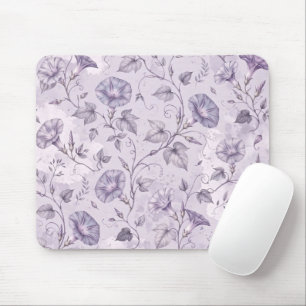Stoffige Lavendel Ochtendglorie Elegante Bloemen Muismat