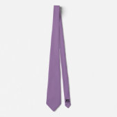 Stoffige lavendel paarse violette roos pop van kle stropdas (Voorkant)