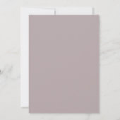 Stoffige Lavendel Romantische Rozen Bruiloft Kaart (Achterkant)
