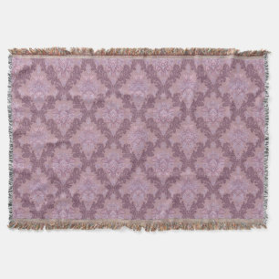 Stoffige lavendel roos mauve lila elegante damast deken