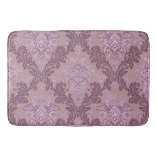 Stoffige lavendel roze mauve lila elegante damast badmat