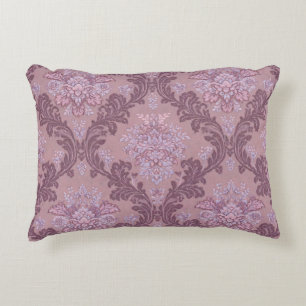 Stoffige Lavendel Roze Mauve Lilac Elegante Damast Accent Kussen