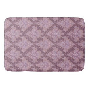 Stoffige lavendel roze mauve lilac elegante damast badmat