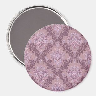 Stoffige Lavendel Roze Mauve Lilac Elegante Damast Magneet