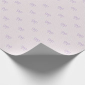 Stoffige Lila Balletcore Lintel Boogjes Cadeaupapier (Hoek)