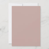 Stoffige Lila Mauve Krans Bruiloft Kaart (Achterkant)