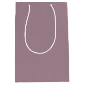 Stoffige Mauve Bloei Medium Cadeauzakje (Voorkant)