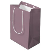 Stoffige Mauve Bloei Medium Cadeauzakje (Achterkant Gekanteld)