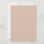 Stoffige Mauve Boter Bloemblad Bruiloft Kaart (Achterkant)