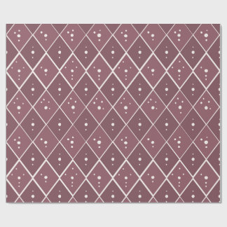 Stoffige Mauve Diamant Modern Scandinavisch Cadeaupapier