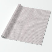 Stoffige Mauve Dunne Gestreepte Cadeaupapier (Uitgerold)