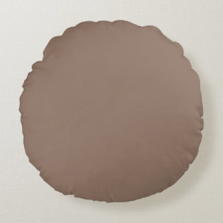 Stoffige mauve effen kleur decoratief rond kussen